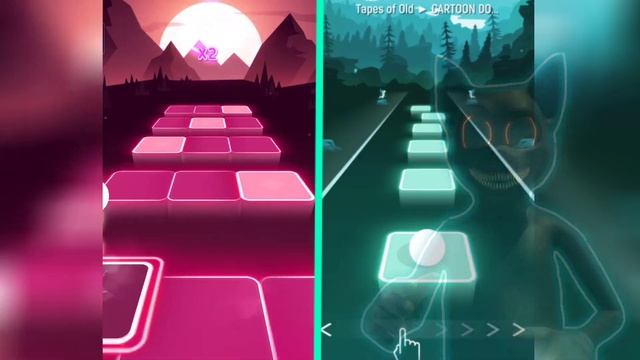 Cartoon Cat Vs Cartoon Dog New Song - Tiles Hop "Endless Mode" Linux Fun смотреть онлайн