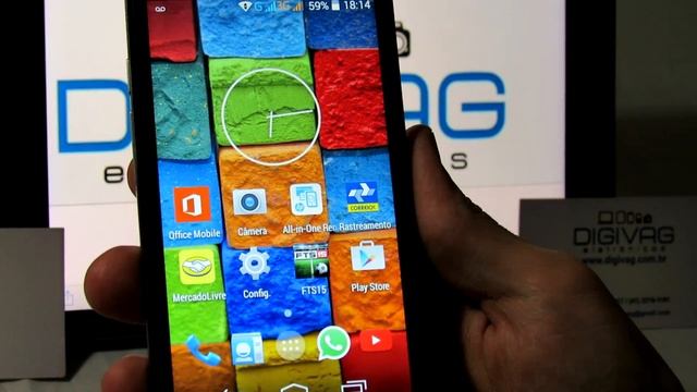 Celular Smartphone Moto X-2º Geração Android 4.4.2 Y-GPS - DIGIVAG (Demonstração) смотреть онлайн