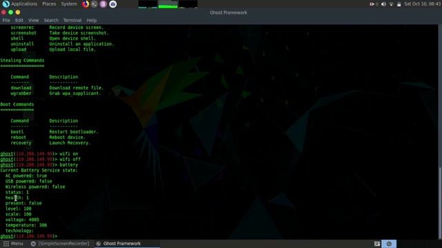 Kali Linux tool Ghost Framework смотреть онлайн