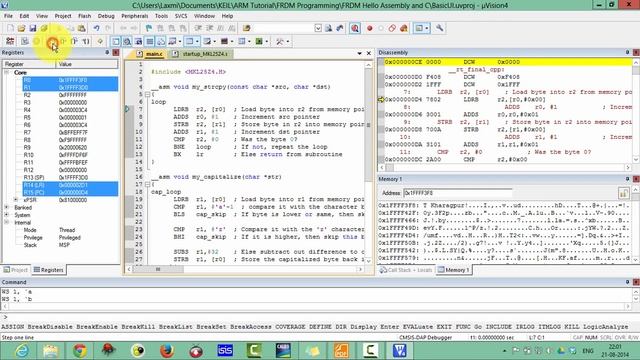 5 FRDM KL25Z4 ARM Programming in Assembly- Getting Started with ARM C and Assembly in Keil uvision смотреть онлайн