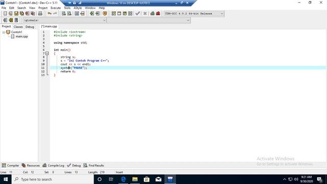 Belajar Bahasa Pemrograman C++ Seri 1 Mengenal C++ dan Dev C++ смотреть онлайн