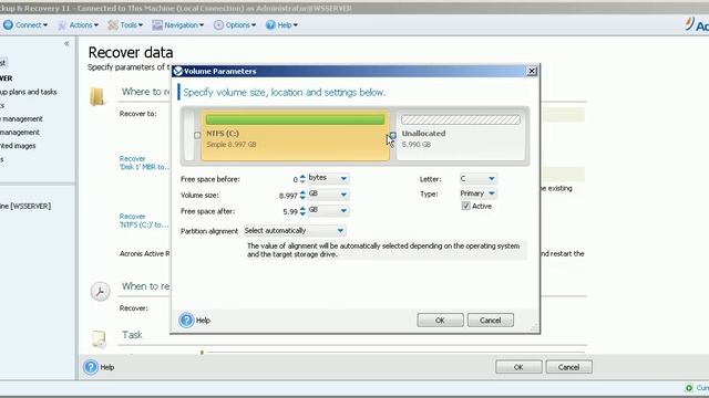Resize Partition Feature - Acronis смотреть онлайн