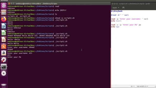 9- Read Command Examples bash Script [عربي] смотреть онлайн