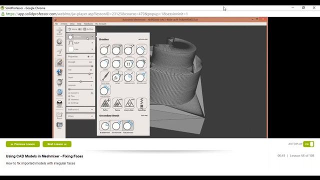 Fixing the Faces of Imported CAD Models in Meshmixer смотреть онлайн