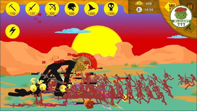 STICK WAR LEGACY MOD | 🎮 The Giant Spearton Griffon Gladiator Vs 999 Blood Blades | MrGiant777 смотреть онлайн