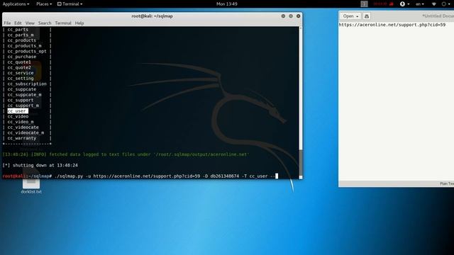 SQJ inection dersliyi. Azerbaycan - Kali Linux смотреть онлайн