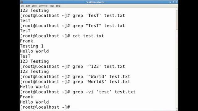 Linux Using Grep смотреть онлайн