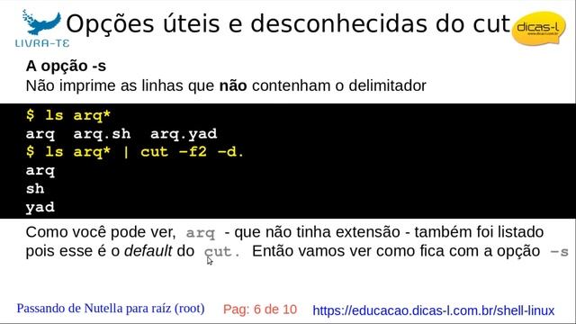 O comando cut смотреть онлайн