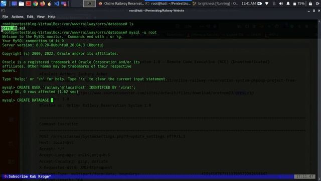 Remote Code Execution on Railway Website || Setup Vulnerable Railway Website & Database on Ubuntu 🔥 смотреть онлайн