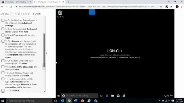 MOAC70 698Lab06 Configuring Networking смотреть онлайн