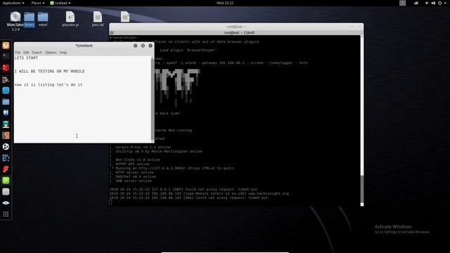 Kali MITMF - ARP Spoofing смотреть онлайн