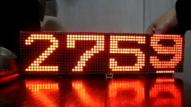 LED rolling numbers clock, testing concept of fx. смотреть онлайн