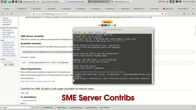 Koozali SME Server 10.1 - Web Admin interface and features смотреть онлайн