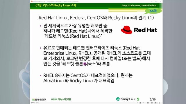 [리눅스 기초 강의] 5강. 2.1 리눅스와 Rocky Linux 소개 смотреть онлайн