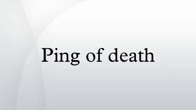 Ping of death смотреть онлайн