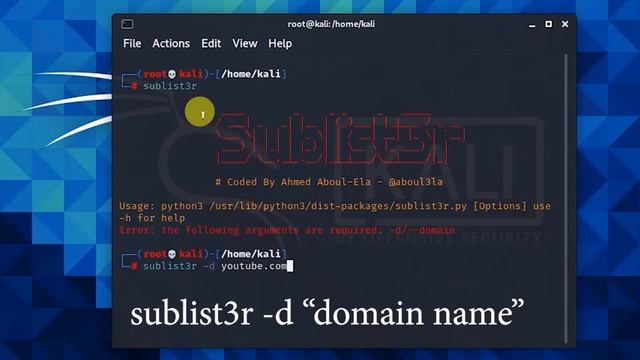 Subdomain Enumeration With Sublist3r Kali Linux 2021 смотреть онлайн