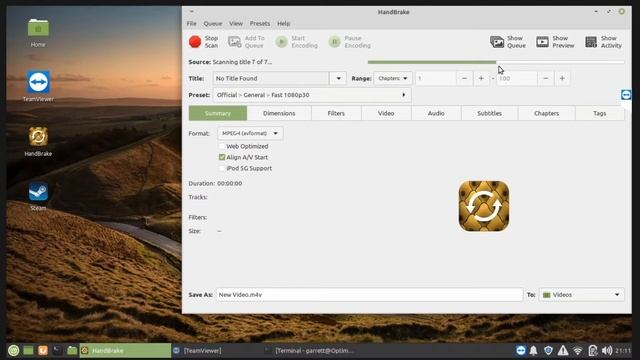 How To rip a DVD with ALL audio tracks using Handbrake in Linux Mint смотреть онлайн