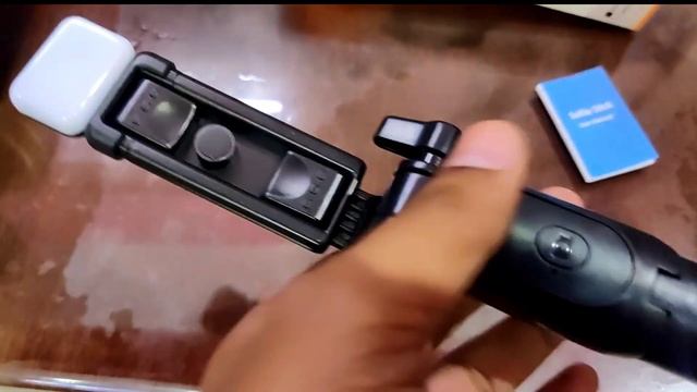 R1S Selfie Stick With Tripod Bluetooth Remote Inbuilt Flash Light Unboxing
