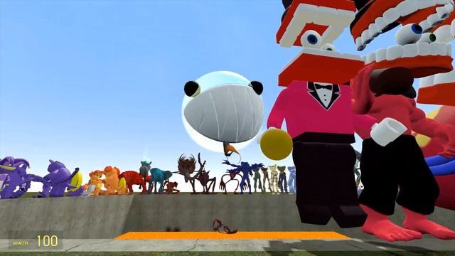 DESTROY ALL MONSTERS POPPY PLAYTIME SMILING CRITTERS in LAVA POOL - GMod смотреть онлайн