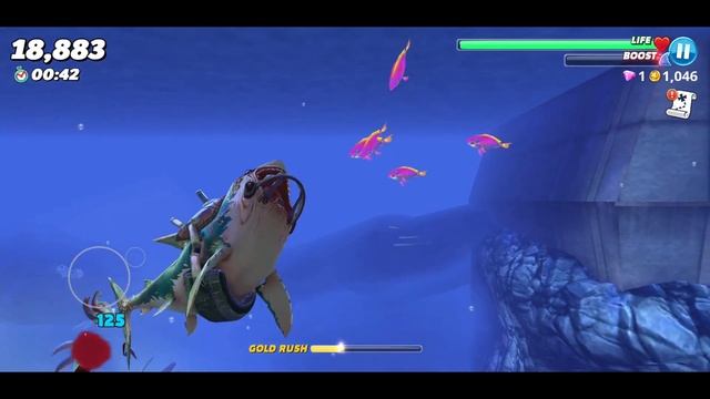 *Veteran Great White* Hungry Shark World Gameplay (ios,Android) смотреть онлайн