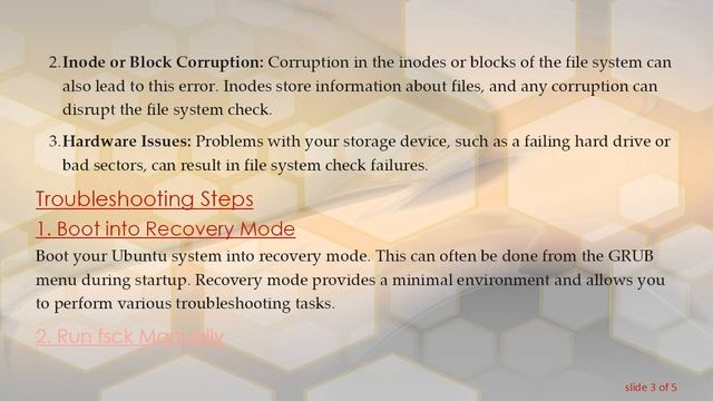Troubleshooting Ubuntu: fsck e2fsck Cannot Continue смотреть онлайн