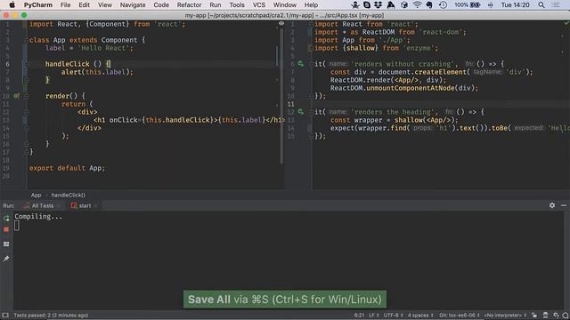 Step 6 - React tutorial: TSX and ES6 смотреть онлайн