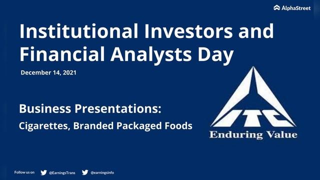 ITC Investor Day 2021 | Business Presentations: Cigarettes, Branded Packaged Foods смотреть онлайн