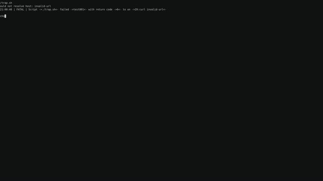 Example of Bash trap смотреть онлайн