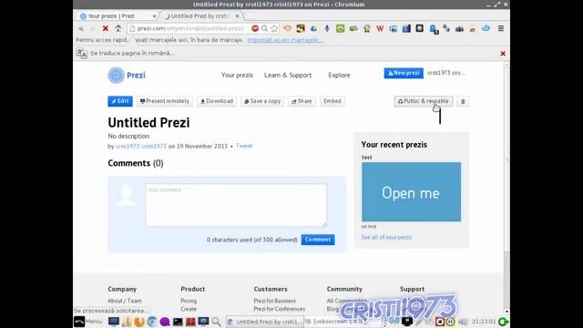 7b. Cum se face o prezentare de succes pe Linux - Prezi partea a 2-a смотреть онлайн