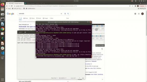 RethinkDB learn | Installation | Opensource databases