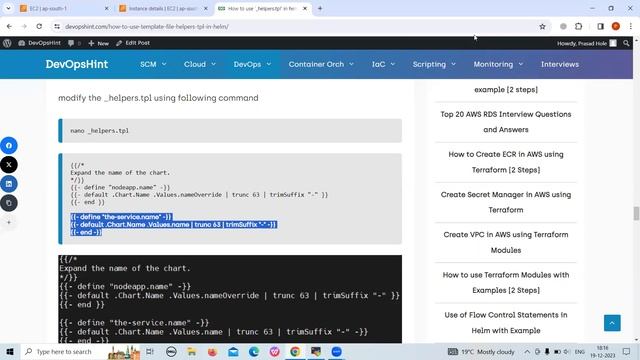 How to use ‘_helpers.tpl’ in Helm Chart with example | Helm Chart Tutorial|Practices of _helpers.tp смотреть онлайн