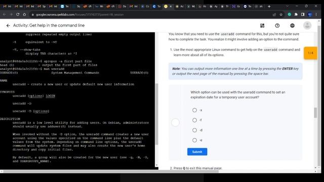 Activity: Get help in the command line смотреть онлайн