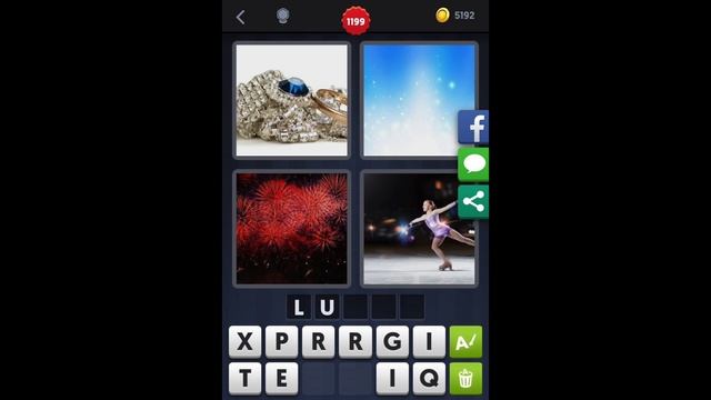 4 Images 1 Mot - Niveau 1199 [HD] (iphone, Android, iOS) смотреть онлайн