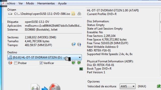 Como Quemar una imagen ISO de linux en un DVD смотреть онлайн