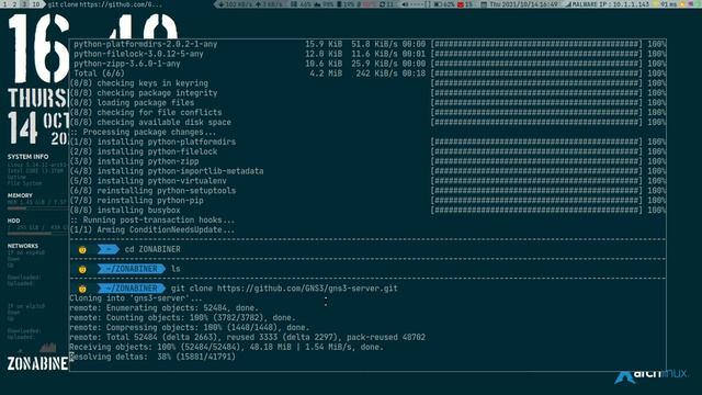 HOW TO INSTALL GNS3 in ARCH LINUX using Python Virtual Env [Not install to System] смотреть онлайн
