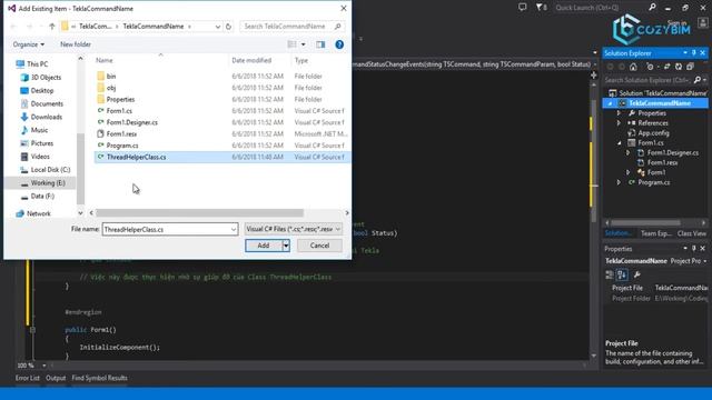 Открытый API Tekla - Использование событий (Tekla open API - Sử dụng events) смотреть онлайн