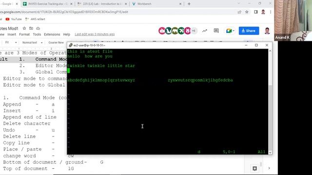 Lab - Linux - Learning VI Editor - Anand K смотреть онлайн