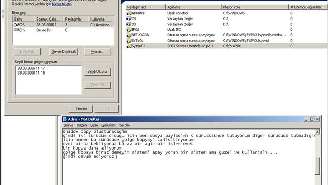 File SErver Kurulum ve Shadow Copy tasarimrehberi.net смотреть онлайн