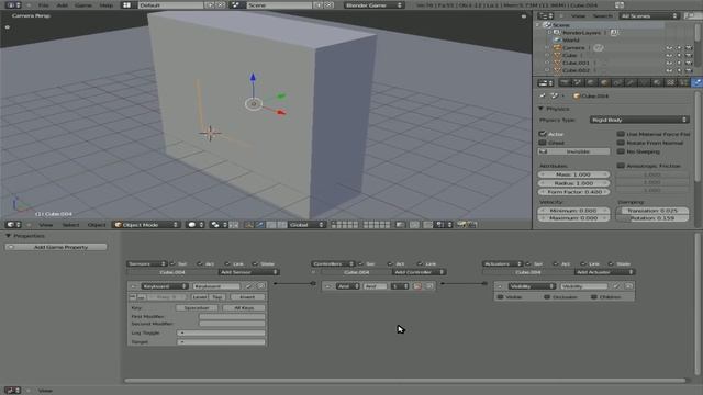 Invisible Objects in Blender Game Engine - Blender 3D - Linux смотреть онлайн