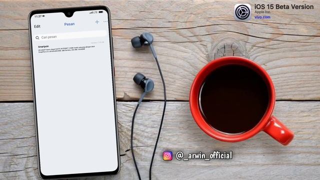 Tema vivo Tembus Akar | iOS 15 Beta version | theme for vivo device смотреть онлайн