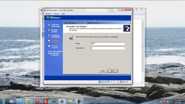 Setting up XP in Virtual Box смотреть онлайн