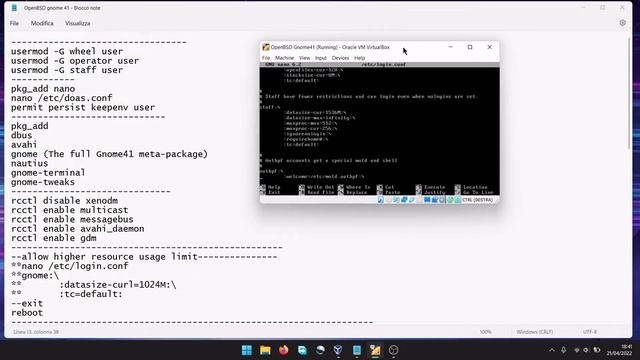 OpenBSD 7.1 - Gnome 41.5 GDM Installation смотреть онлайн