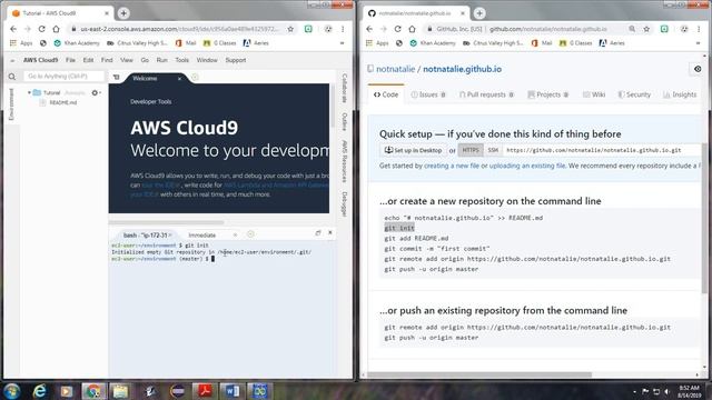 AWS, Cloud 9 and Github смотреть онлайн