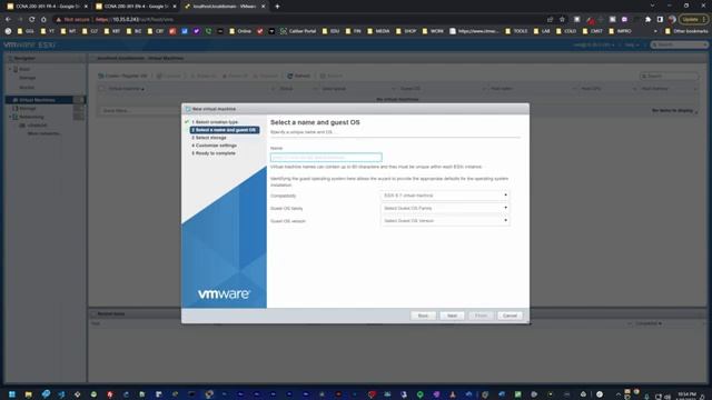Virtualization In The Cloud | Creating Virtual Machines on VMware ESXi | Lab 5.4.5 CCNA 300-201 смотреть онлайн