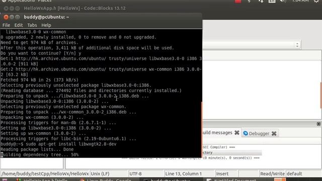 Create wxWidgets Project with Code::Blocks, with wx-common and libwxgtk2.8-dev смотреть онлайн