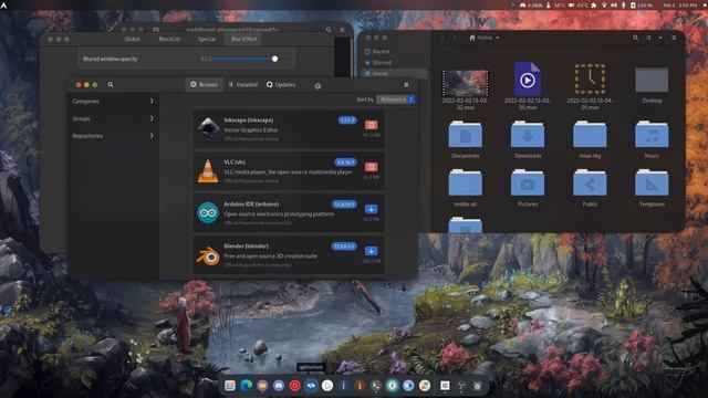 Mutter-Rounded Adding Blur and Rounded Corners to Gnome 41 смотреть онлайн