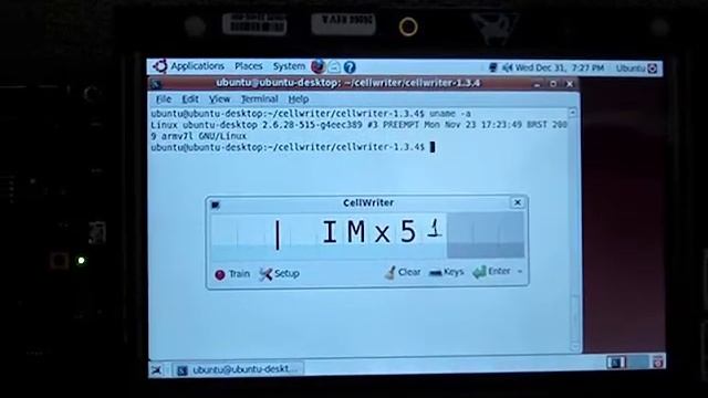CellWriter Application Running on i.MX51 - Ubuntu Linux (EVK Board) смотреть онлайн