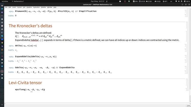 General Relativity - U02 ComputerLab Mathematica xTensor Introduction смотреть онлайн
