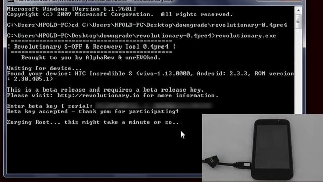 How to S-OFF HTC Incredible S with revolutionary смотреть онлайн