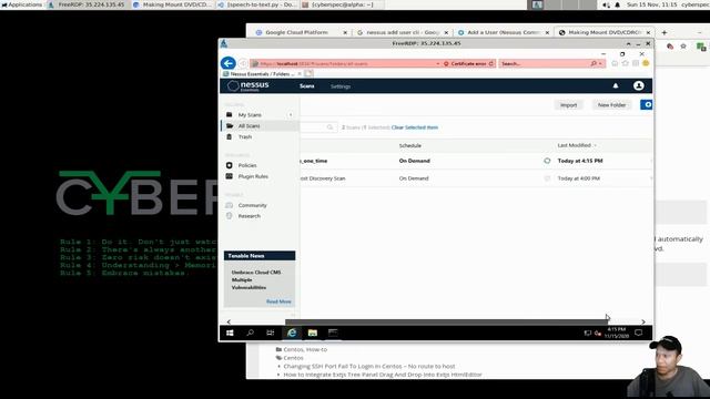 Nessus Scan and Credentialed Scan Troubleshooting - Practical Cybersecurity for RMF/CMMC - Episode смотреть онлайн